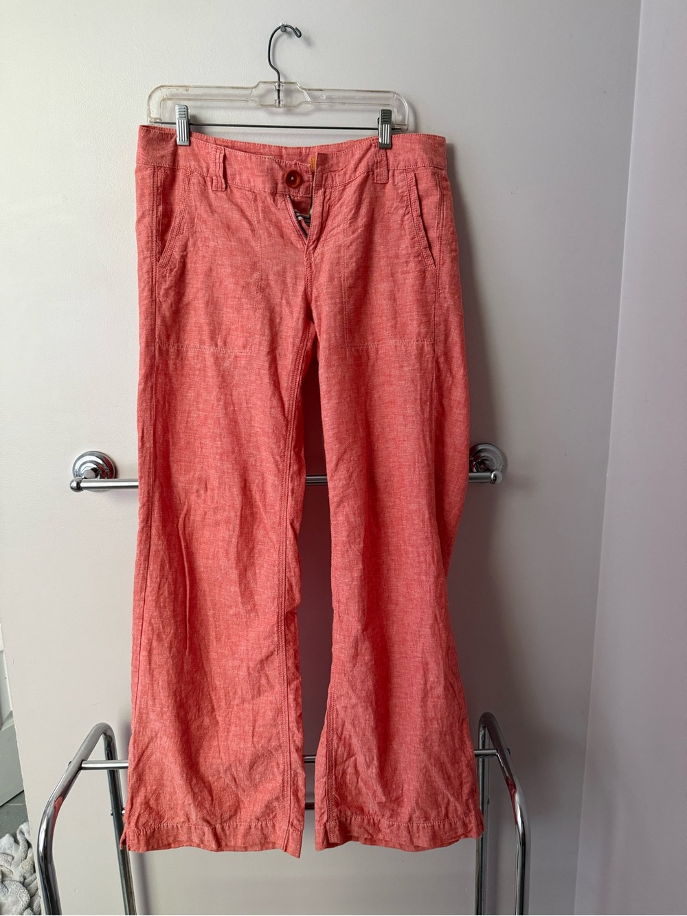 Pilcro Coral Linen Blend Trousers